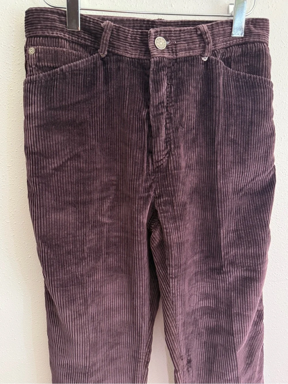 Vintage BIS by Bis Brown Corduroy High Rise Straight Leg Pants 30x29